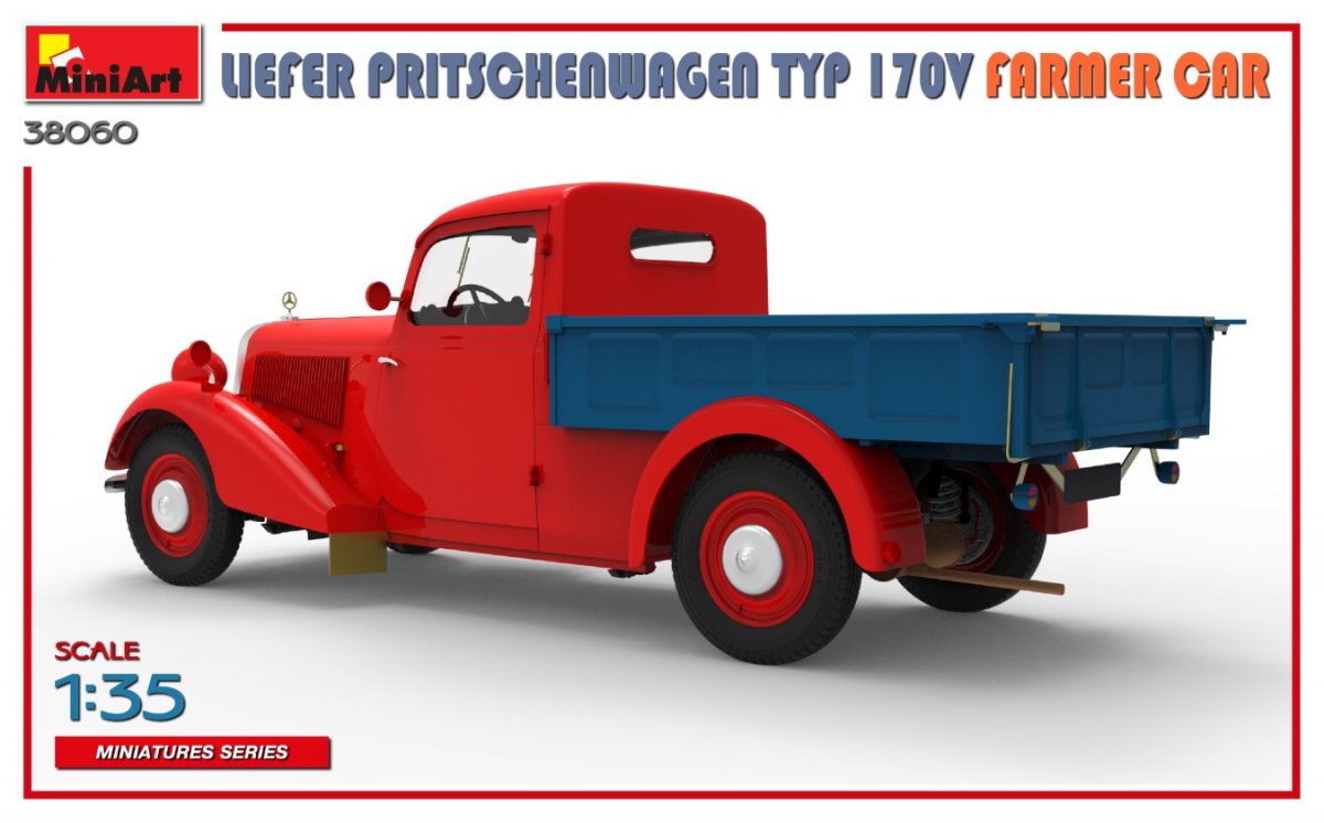 MiniArt 38060 LIEFER PRITSCHENWAGEN TYP 170V FARMER CAR 1/35 – imagen 10
