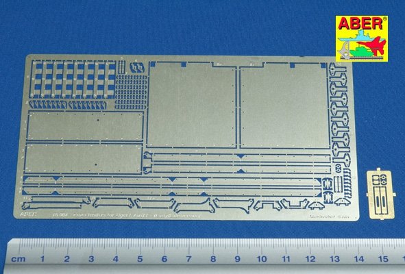 Aber 16004 Front fenders for Tiger I, Aufs.E - Early /Late version 1/16 – Bild 2