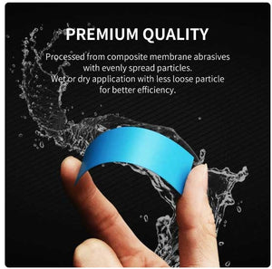 DSPIAE DSP-400 Reusable Self-Adhesive Sandpaper #400 / Samoprzylepny papier ścierny wielokrotnego użytku #400 (75 x 25 mm) 10 pcs – zdjęcie 3