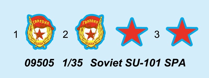 Trumpeter 09505 Soviet SU-101 SPA 1/35 – immagine 2