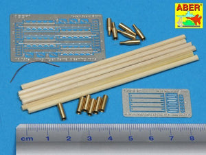 Aber 16052 Barrel cleaning rods with brackets for Tiger II 1/16 – zdjęcie 2