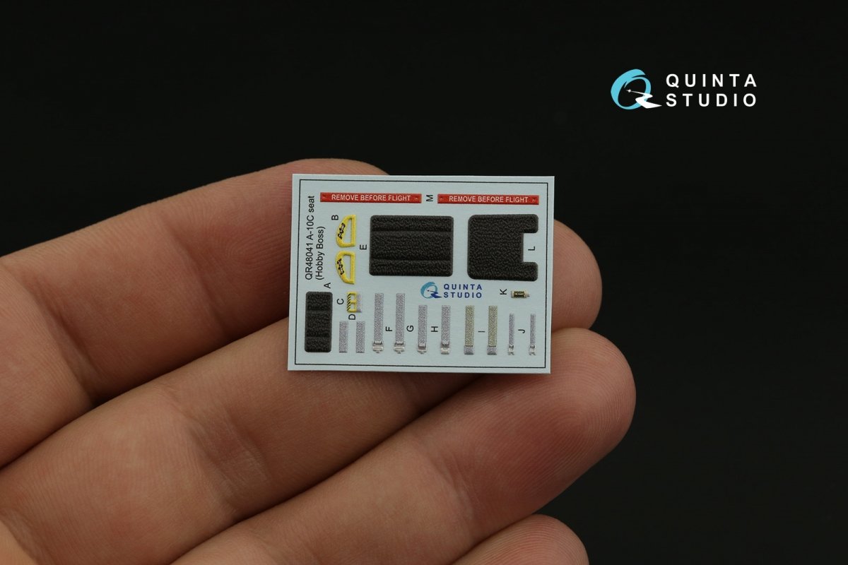 Quinta Studio QD48361 A-10C 3D-Printed &amp;amp; coloured Interior on decal paper (Hobby Boss) 1/48 – imagen 6