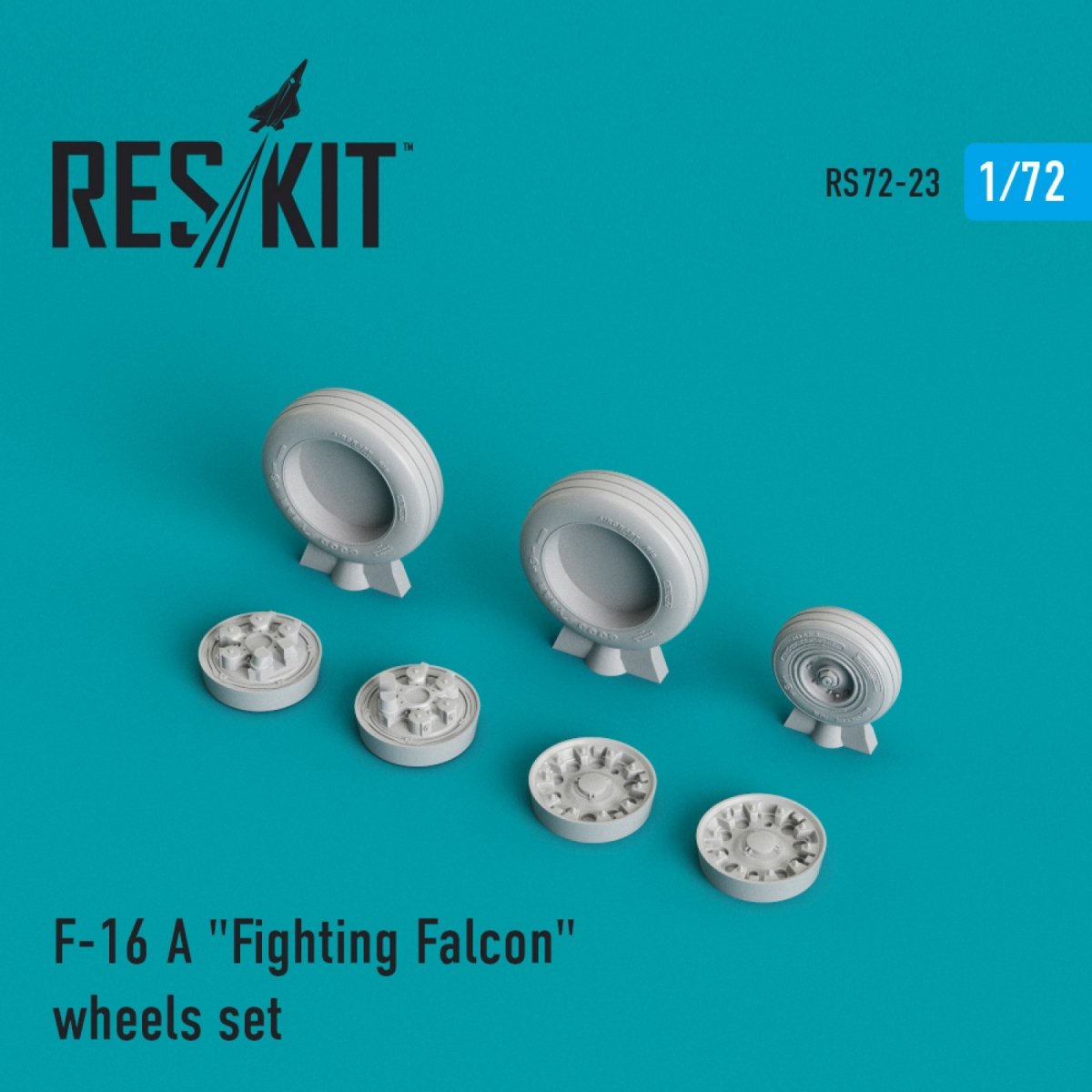 RESKIT RS72-0023 F-16A "FIGHTING FALCON" WHEELS SET 1/72