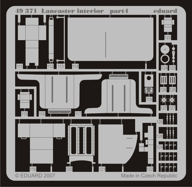 Eduard 49371 Lancaster interior 1/48 Tamiya – immagine 5