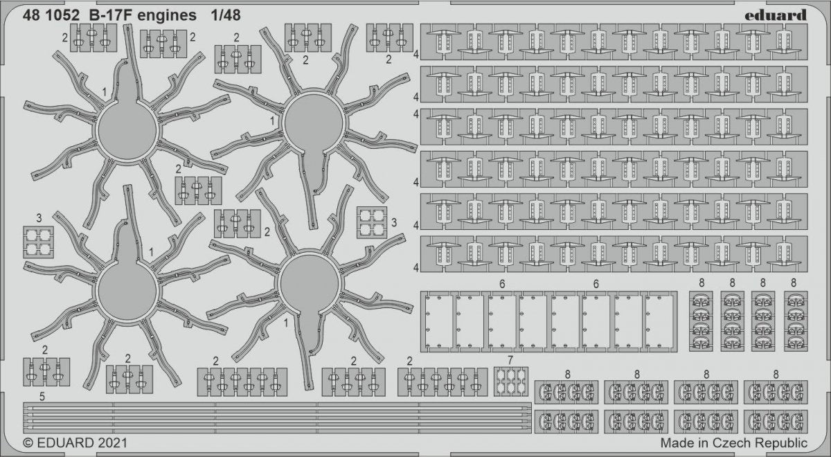 Eduard BIG49299 B-17F part II HK Models 1/48 – immagine 2