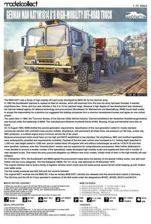 Modelcollect UA72132 German MAN KAT1M1014 8x8 HIGH-Mobility off-road truck 1/72 – imagen 3