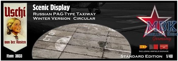 Uschi van der Rosten 3033 Russian PAG-Type Taxiway Winter Version Circular 1/48