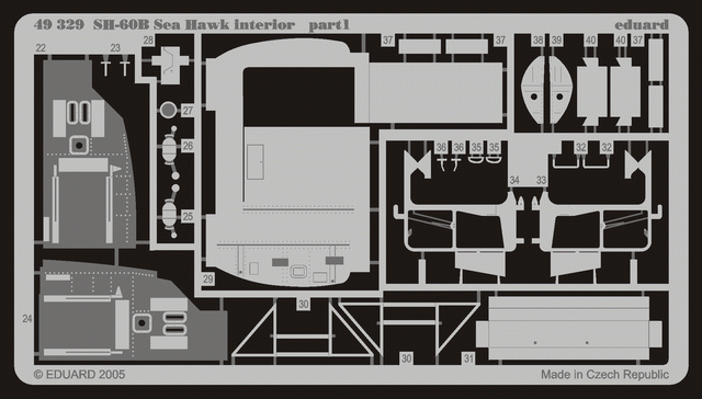 Eduard 49329 SH-60B interior 1/48 Italeri – image 2