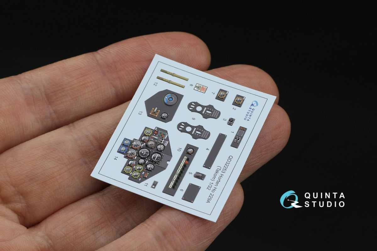 Quinta Studio QD32253 Horten Ho 229A 3D-Printed &amp;amp; coloured Interior on decal paper (Takom) 1/32 – Bild 4