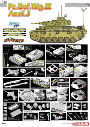 Cyber ​​​​Hobby 6544 Pz.Bef.Wg.III Ausf.J (1/35) – image 2