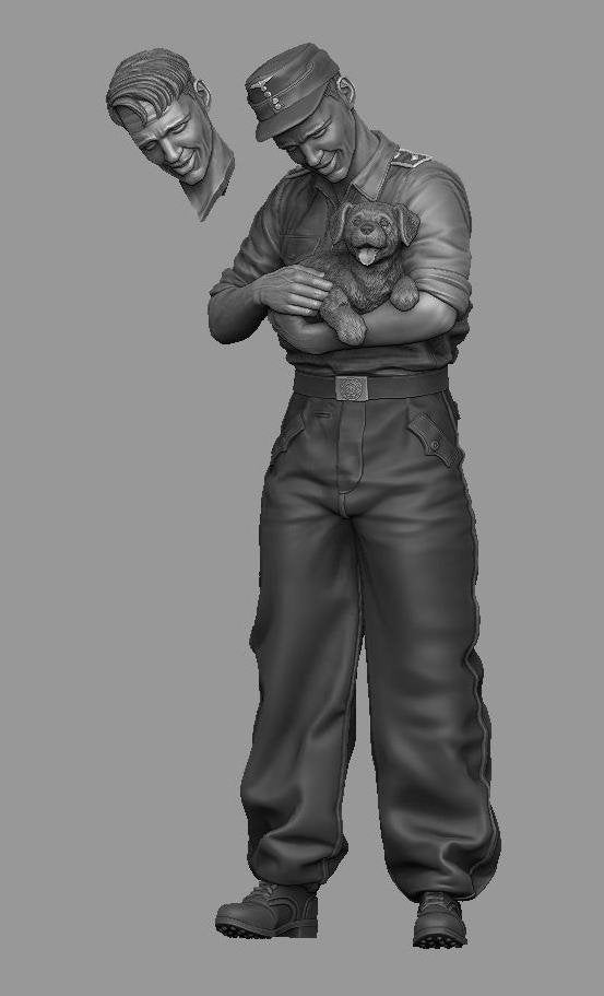 Panzer Art FI35-120 StuG driver with puppy 1/35 – zdjęcie 2