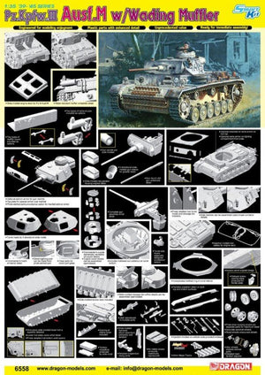 Dragon 6558 Pz.Kpfw.III Ausf.M w/Wading Muffler 1/35 – imagen 2