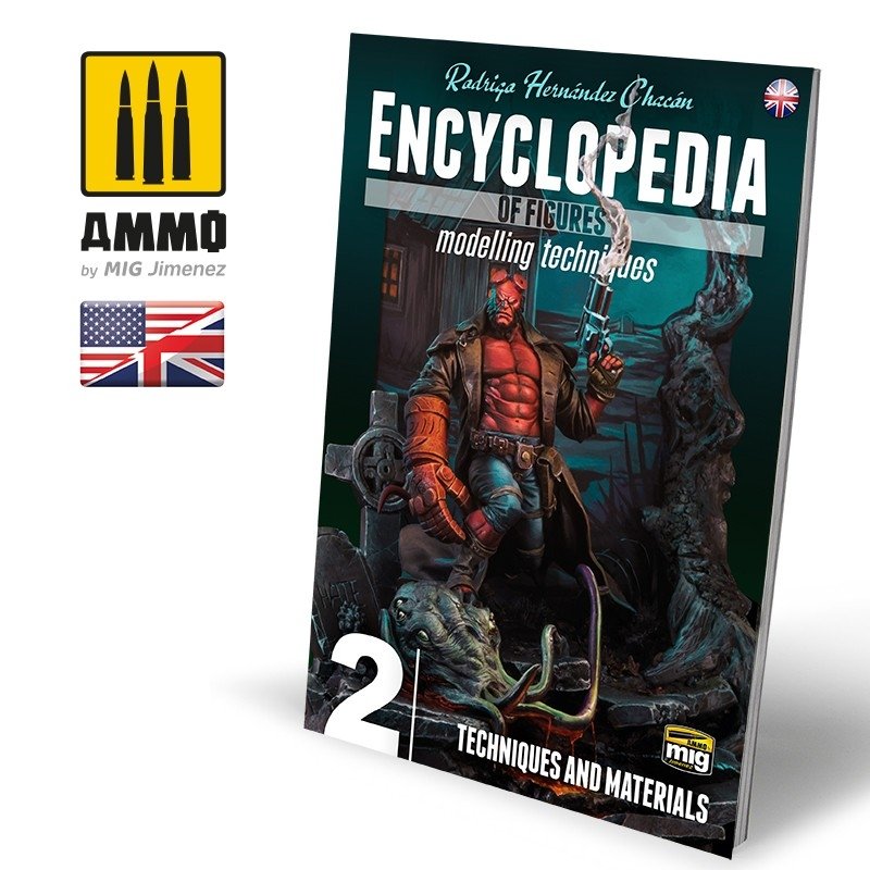 Ammo of Mig Jimenez 6222 ENCYCLOPEDIA OF FIGURES MODELLING TECHNIQUES VOL. 2 - TECHNIQUES & MATERIALS (English)