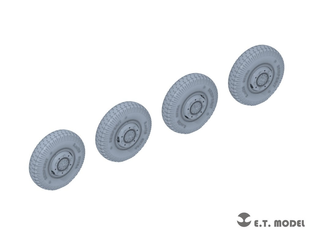 E.T. Model P35-105 WWII German Sd.Kfz.234 Large Diameter Weighted Wheels Type.5 1/35 – imagen 2