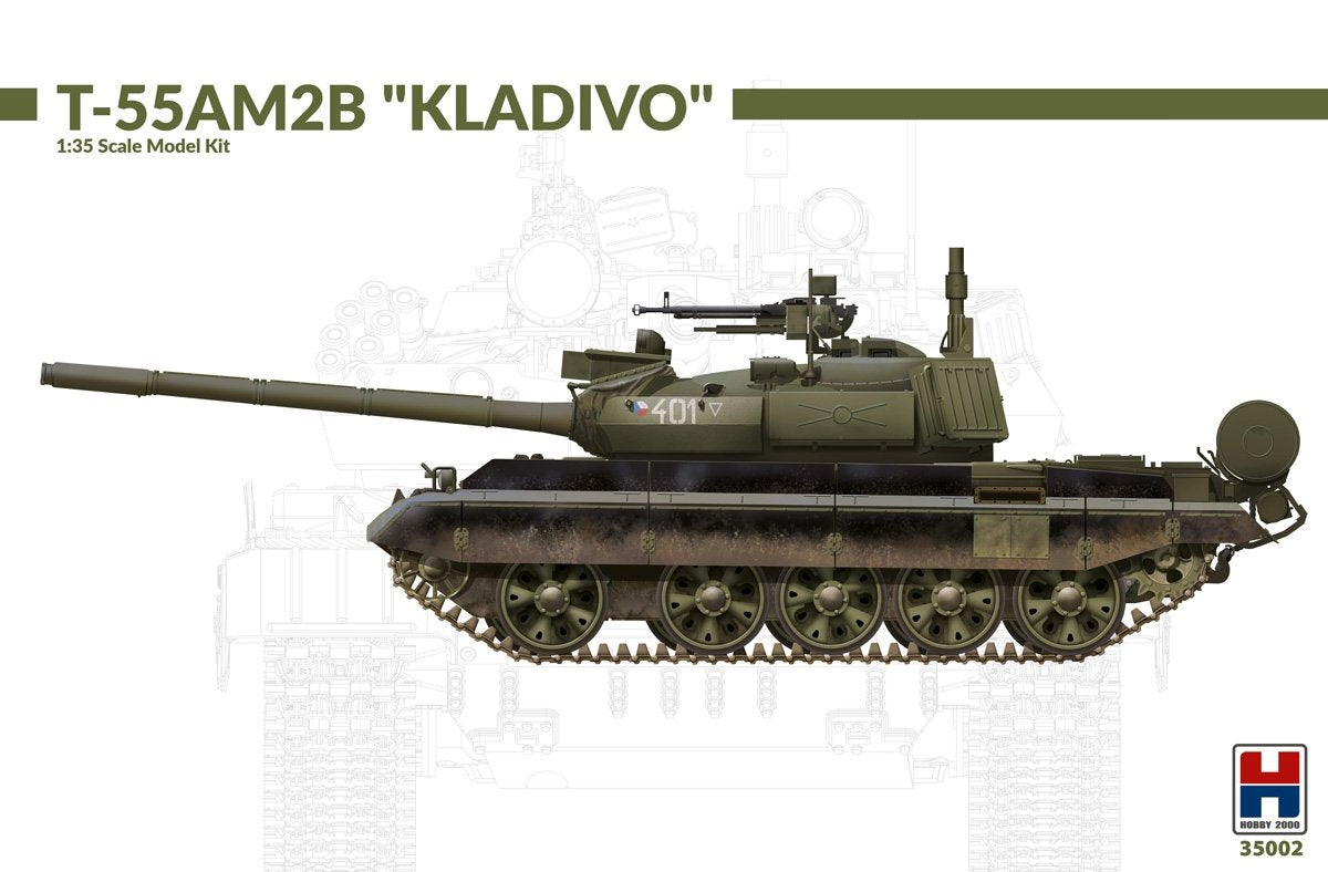 Hobby 2000 35002 T-55AM2B "Kladivo" (w/bonus 4 painting and marking) 1/35