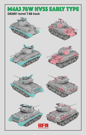 Rye Field Model 5058 M4A3 76W HVSS EARLY TYPE 1/35 – image 4