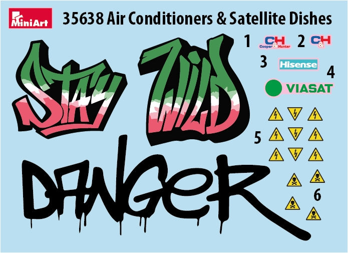 MiniArt 35638 Air Conditioners &amp; Satellite Dishes 1/35