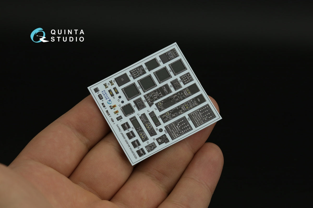 Quinta Studio QD35104 AH-64DI Saraf 3D-Printed &amp;amp; coloured Interior on decal paper (Takom) 1/35 – imagen 6