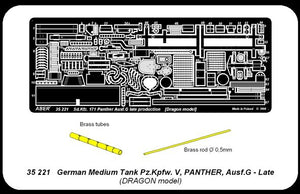 Aber 35221 German medium tank Pz.Kpfw. V, Ausf.G (Sd.Kfz. 171) Panther Ausf.G late - basic set 1/35 – imagen 5