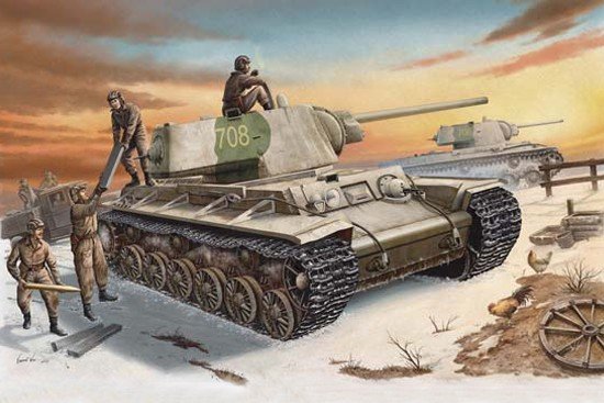 Trumpeter 00359 Russia KV-1 model 1942 Heavy Cast Turret Tank 1/35