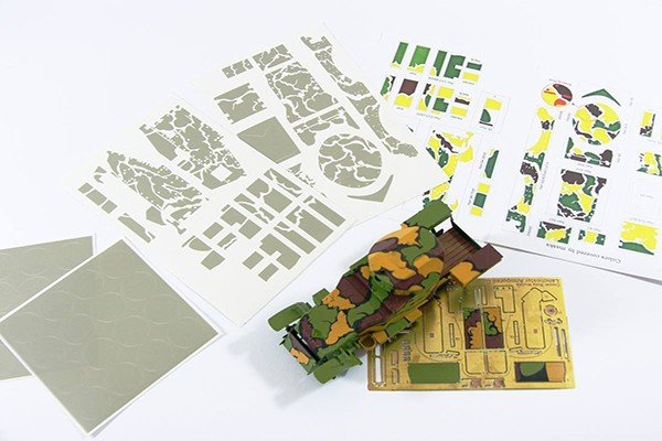 Copper State Models A35-004 Lanchester Armoured Car Belgian Camouflage Painting Masks Set (CSM kit) 1/35 – imagen 3