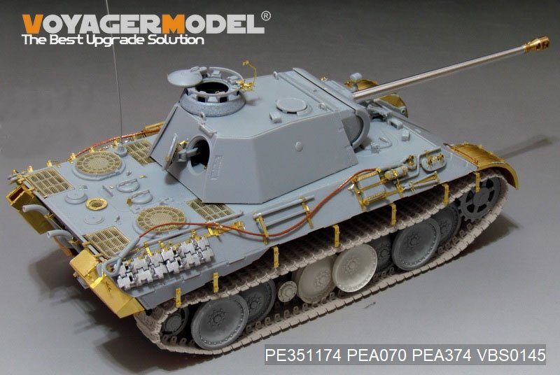 Voyager Model PE351174 WWII German Panther A early ver. Basic（For MENG TS-046）1/35 – immagine 10