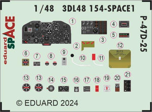 Eduard 3DL48154 P-47D-25 SPACE MINIART 1/48 – image 4