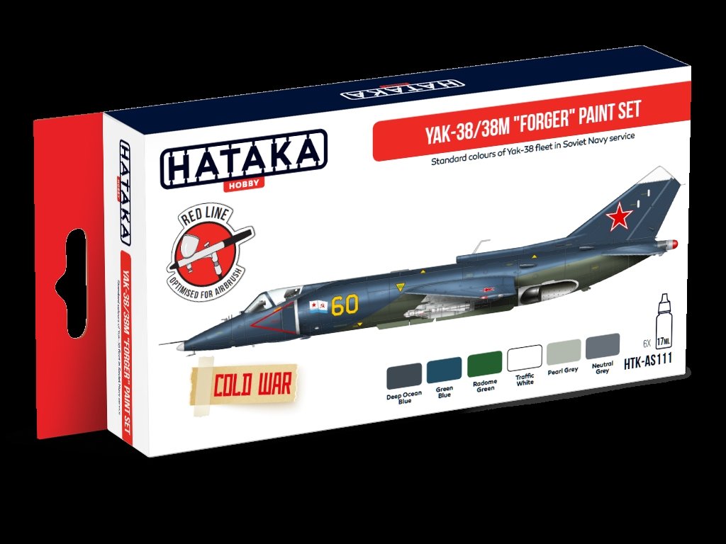 Hataka Hobby HTK-AS111 Yak-38/38M Kit de peinture &amp;quot;Forger&amp;quot; (6x17ml) – image 3