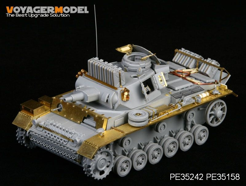 Voyager Model PE35242 WWII German Pz.Kpfw.III Ausf.N sPz.Abt 501 Afrika For DRAGON 6431 1/35 – imagen 2