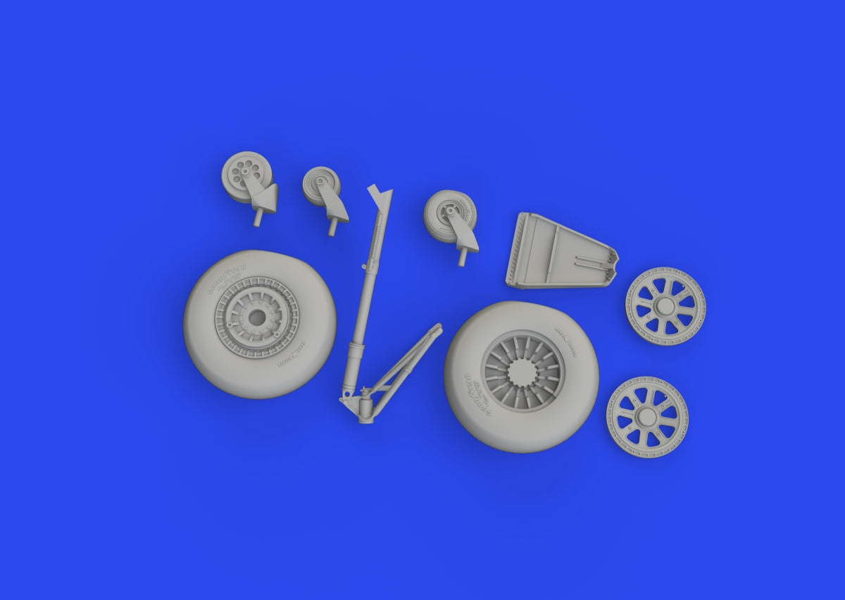 Eduard 648964 TBF/ TBM wheels w/ smooth tire ACADEMY 1/48 – imagen 5