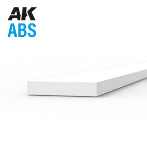 AK Interactive AK6717 STRIPS 0.75 X 4.00 X 350MM – ABS STRIP – 10 UNITS PER BAG