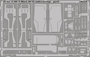 Eduard 49454 F-16C/ N Block 30/32 undercarriage Tamiya 1/48 – imagen 2