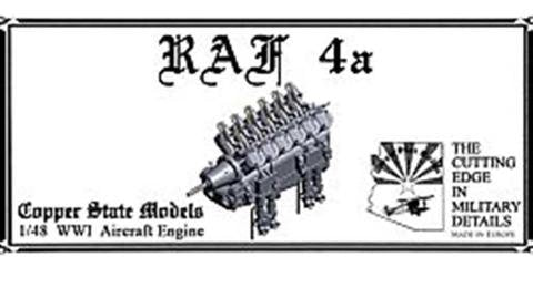 Copper State Models E48-008 RAF 4a 150 hp Aircraft Engine Set 1/48