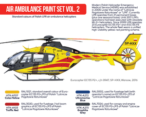 Hataka HTK-AS79 Air Ambulance (HEMS) paint set vol. 2 4x17ml – immagine 3