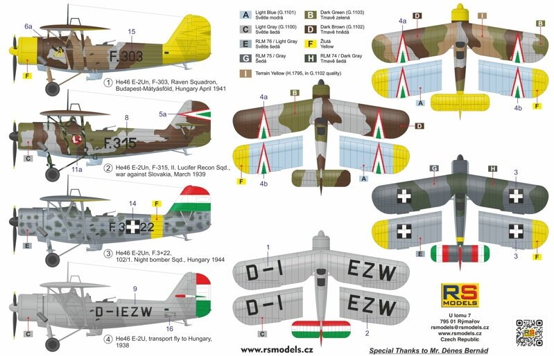 RS Models 92285 Heinkel He-46 E-2Un 1/72 – immagine 2