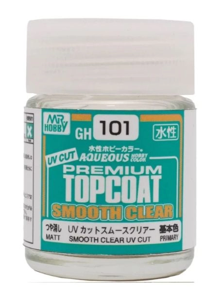 Mr.Color GH101 Mr.Aqueous Premium Top Coat Smooth Clear UV Cut Matt 18ml – image 2