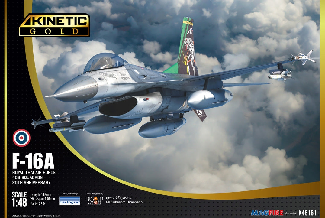 Kinetic K48161 F-16A eMLU Royal Thai Airforce &amp;quot;Cobra BVR&amp;quot; 1/48 – imagen 2