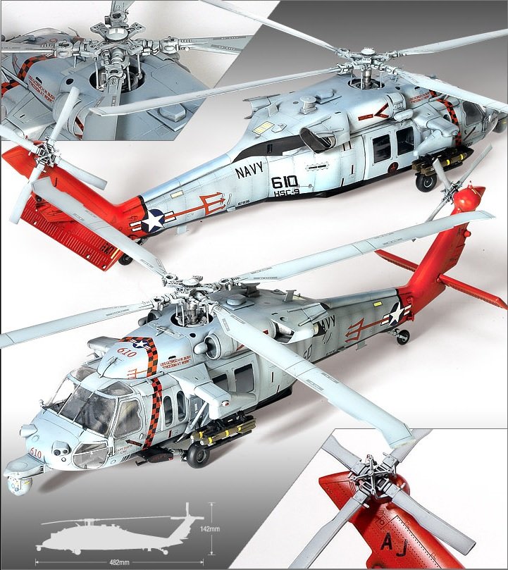 Academy 12120 U.S.Navy MH-60S HSC-9 Tridents 1/35 – Bild 3