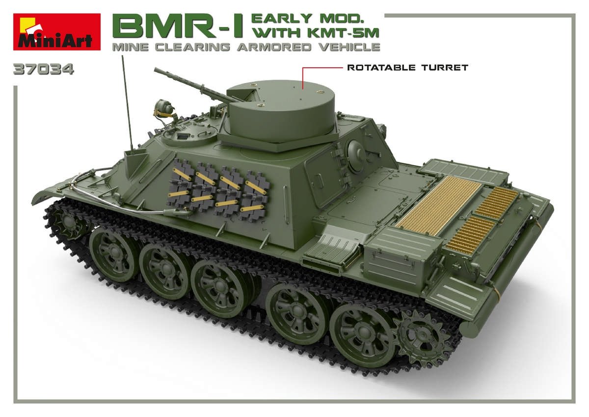 MiniArt 37034 BMR-1 EARLY MOD. WITH KMT-5M 1/35 – imagen 3