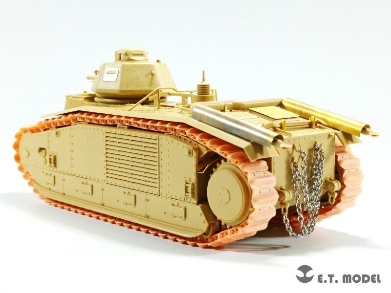 E.T. Model P35-019 WWII French Battle Tank B1 bis Workable Track ( 3D Printed ) 1/35 – immagine 4