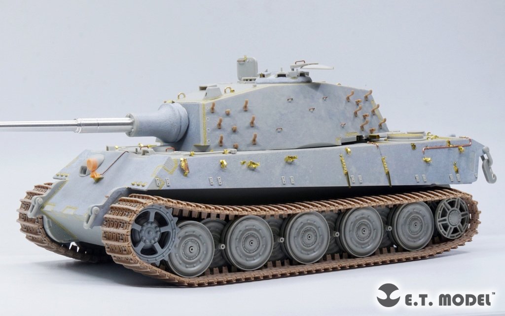 ET Model P35-069 Chenille fonctionnelle simple KingTiger allemand de la Seconde Guerre mondiale (18 dents, version tardive) (Impression 3D) 1/35 – image 4