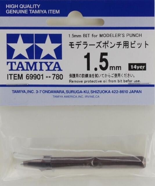 Tamiya 69901 Wybijak otworów (Modeler&amp;#39;s Punch Bit) - 1,5mm – zdjęcie 2