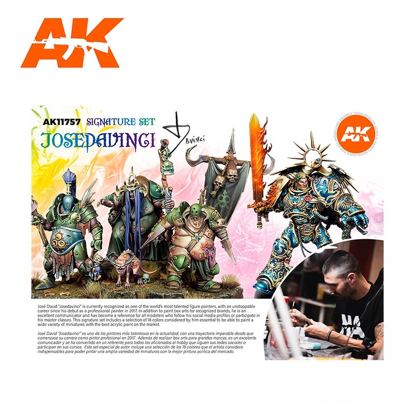 AK Interactive AK11757 JOSE DAVINCI SIGNATURE SET 18x17 ml – imagen 5