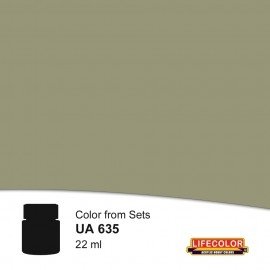 Lifecolor UA635 Marine royale Seconde Guerre mondiale Vert-gris moyen MS3 22 ml