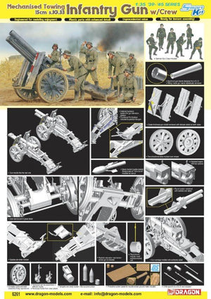 Dragon 6261 15cm Infantry Gun w. Crew 1/35 – imagen 2