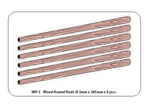 Aber WR5 Pręty drewniane 0,5 mm długość 245mm x6 szt. – imagen 3