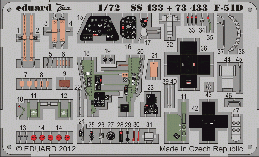 Eduard 73433 F-51D SA 1/72 ITALERI