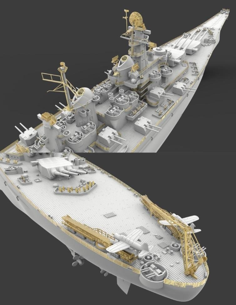 Very Fire VF700902 USS Louisiana BB-71 Montana Class Battleship 1/700 – immagine 5