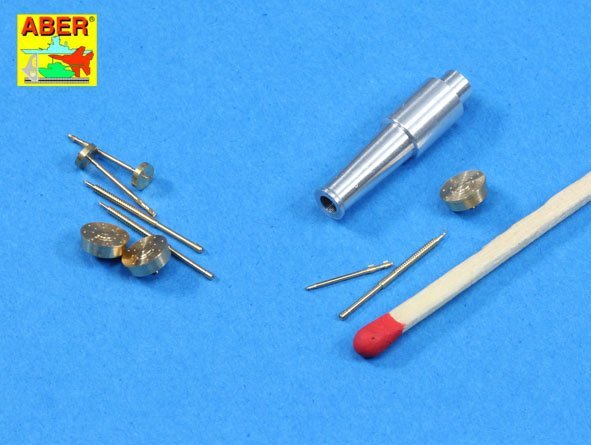 Aber 35l-175 Set of barrels for Soviet tank T-28 Early: 1 x KT-28 (76,2 mm), 3 x Machine Gun DT (7,62 mm) 1/35 – imagen 2
