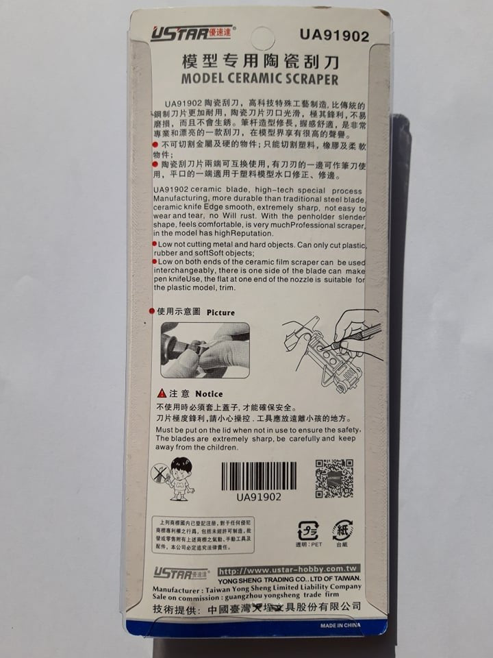 U-Star UA-91902 Pen Knife Ceramic (nożyk, zapasowe ostrza ceramiczne) – Bild 2